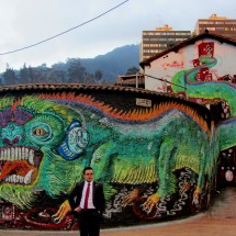 Wall painting in Candelaria